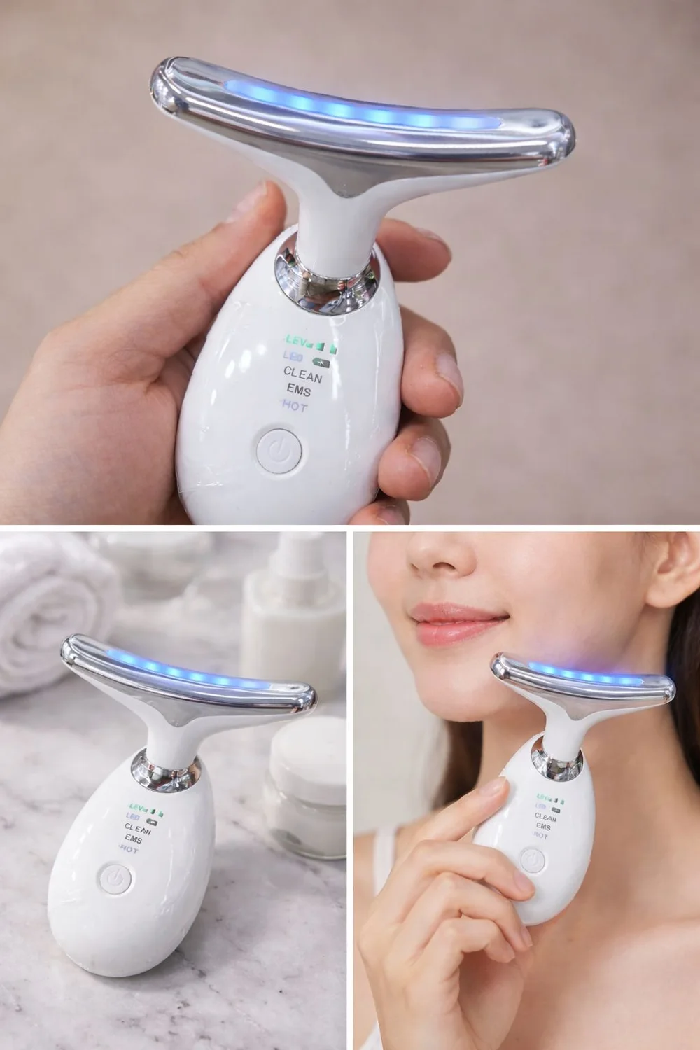 Beautytechk Sculpt con fototerapia LED azul